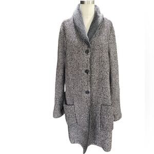 Women's Gray Shawl Collar Coat